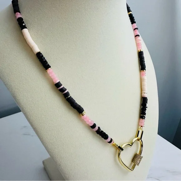 ✨ Gorjana Blair Necklace w/ Upgraded Heart Carabiner ✨ - Picture 3 of 14